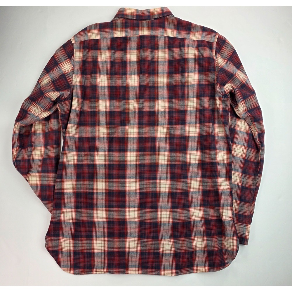 Polo Ralph Lauren US Naval Reserve Flannel Shirt Plaid Mens L - Picture 9 of 9